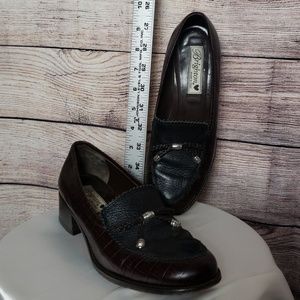 Brighton Loafers w/ braided tassels.